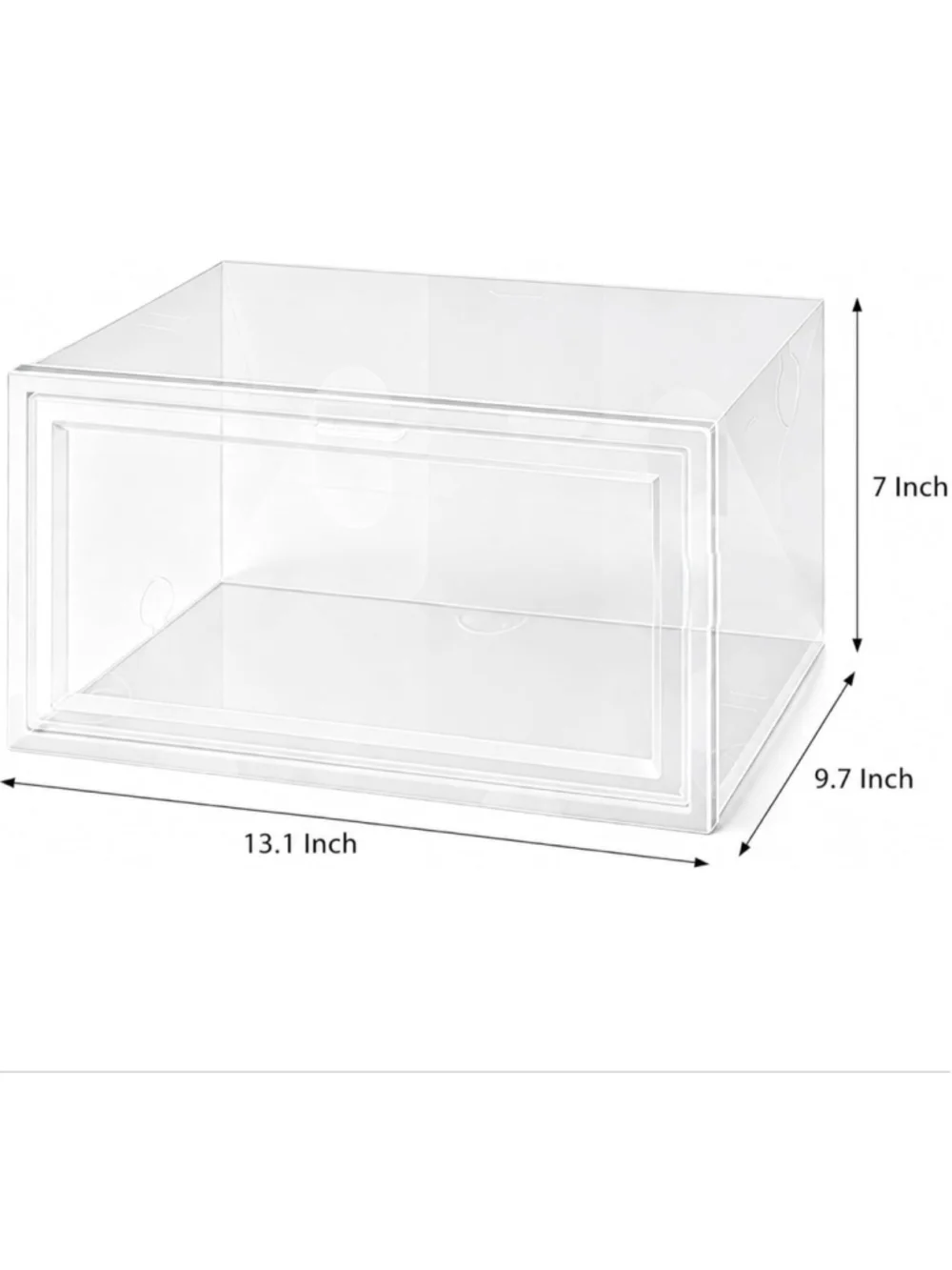 NEW Clear Hat Storage Box One Size